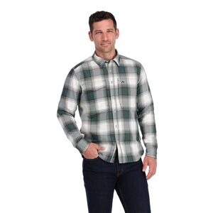 Simms Guide Flannel Shirt Forest White Buffalo Men's Medium